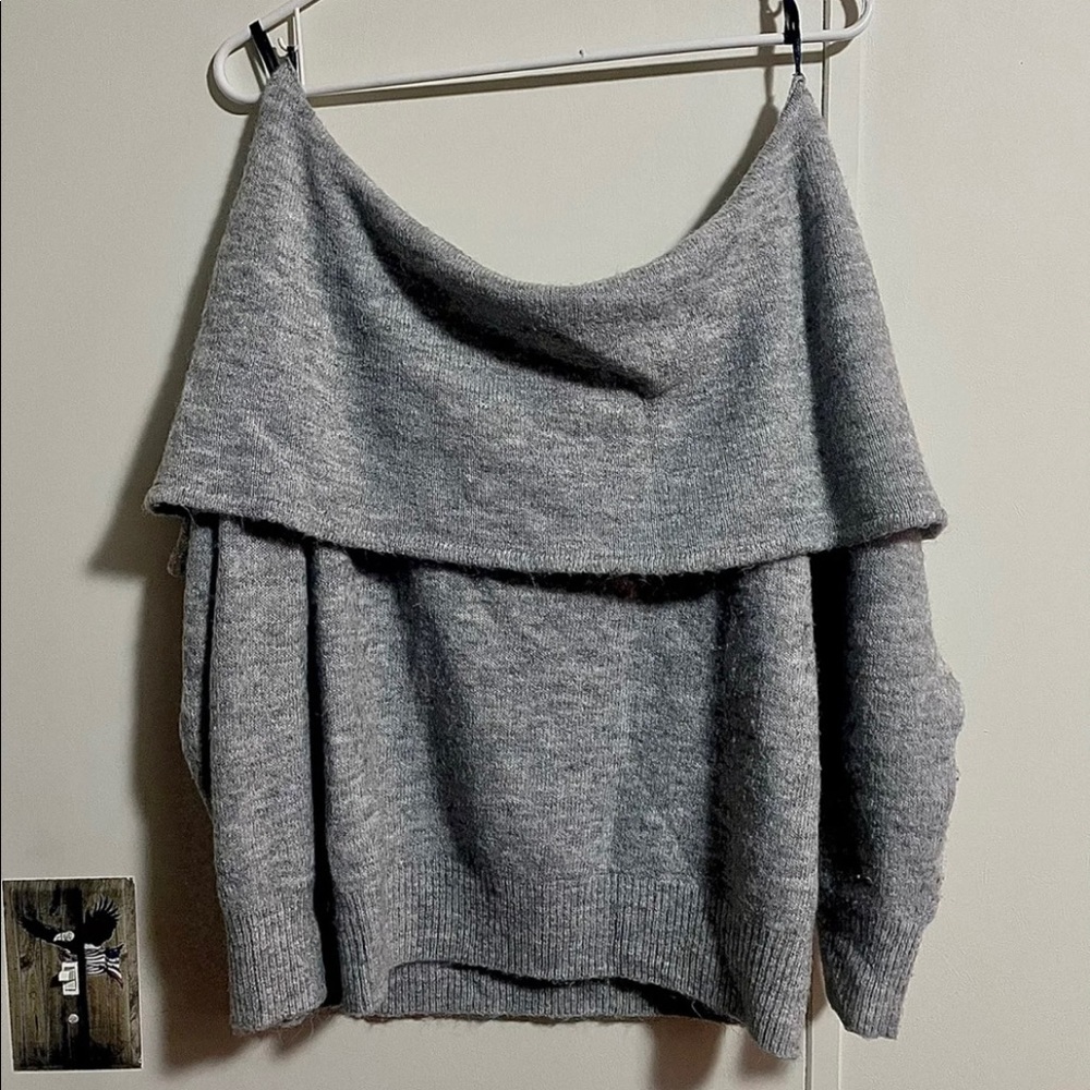 long sleeve off the shoulder top